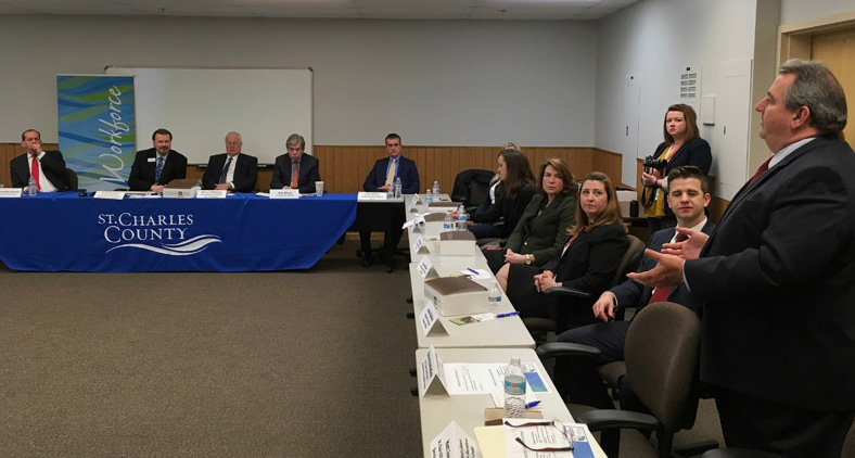 Secretary Acosta visits St. Louis WIB Directors Group