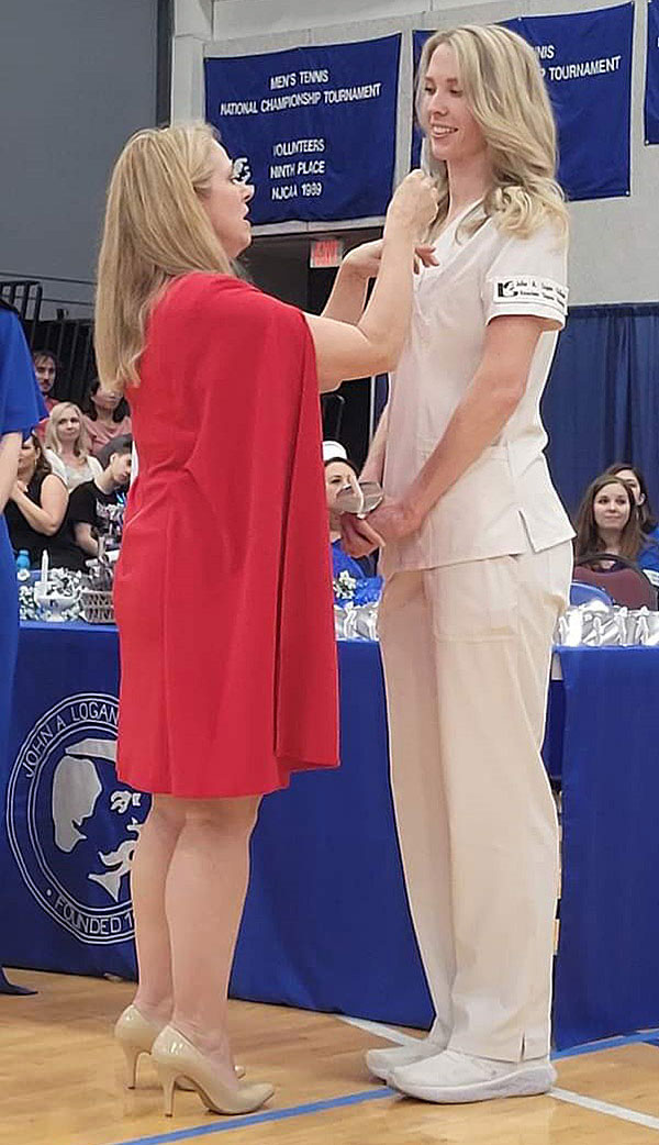 Elle at her Pinning Ceremony